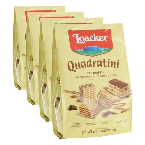 Vista 9 de Loacker Quadratini - Obleas de yogur de arándano de tamaño pequeño