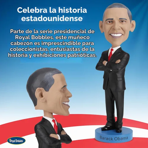 Vista 2 de Royal Bobbles Muñeco cabezón de Barack Obama