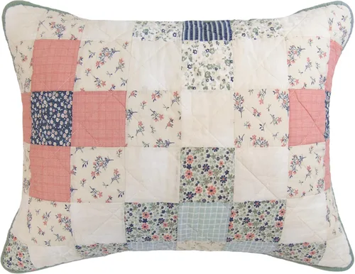 Vista 5 de Donna Sharp April Patch - Juego de edredón de algodón, 110 x 90 pulgadas Incluye 1 edredón y 2 fundas de almohada King, lavables a máquina