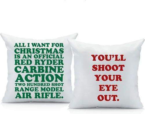 Vista 9 de Oh, Susannah Funda de almohada de 18 x 18 pulgadas con texto en inglés "Baby Its Cold Outside So Let's Cuddle", funda de almohada de Navidad