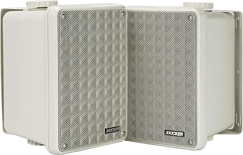 Vista 9 de Par de altavoces KICKER KB6B de 2 vías de gama completa para interior y exterior (par) Altavoces resistentes a la intemperie para patio, garaje Negro