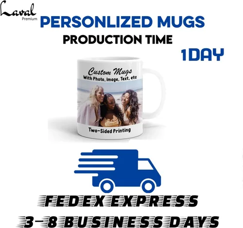 Vista 6 de Juego de tazas personalizadas con imagen y nombre: Tazas personalizadas de porcelana a juego para compromiso de boda, boda, San Valentín, novio