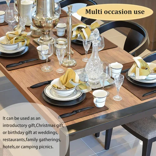 Vista 6 de Juego de 4 cuchillos para bistec, cuchillo premium para bistec, juego de cuchillos para bistec de acero inoxidable, cuchillo para bistec dentado