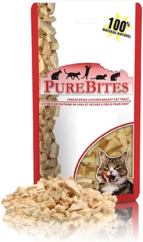Vista 9 de PureBites Golosinas liofilizadas para gatos con pechuga de pollo 1.09 oz