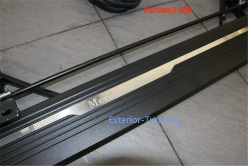 Vista 3 de Estribos eléctricos desplegables escalones laterales Pedales Protector Bar apto para Mercedes Benz W164 ML 2006-2011