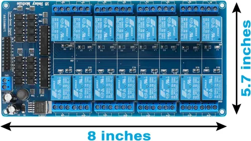 Vista 2 de SainSmart Placa de módulo de relé de 16 canales de 12 V para Arduino DSP AVR PIC ARM