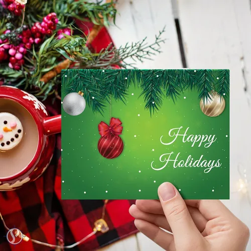 Vista 4 de Tarjetas de felicitación y sobres de Feliz Festividad – Ideal para invitaciones de fiesta de Año Nuevo, negocios y corporativos, anuncios, tarjetas