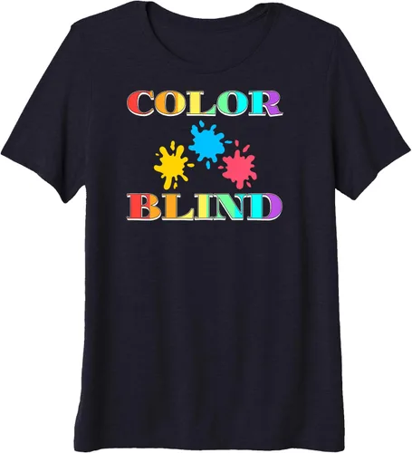 Vista 3 de Color Blind Test Funny Glasses Visions Camiseta Premium