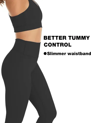 Vista 2 de NEPOAGYM Leggings de cintura alta para mujer, sin costuras frontales, leggings de yoga ligeros de 2528 pulgadas, 78 pulgadas y longitud completa