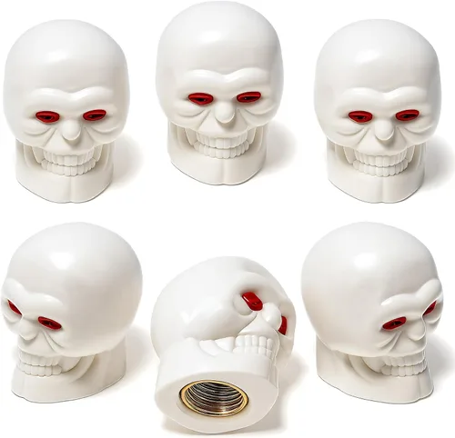Vista 56 de 4 piezas de tapas de válvula de neumático estilo Cobra, forma de cabeza de serpiente, tapas universales de válvula de neumático con núcleo de cobre