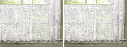 Vista 2 de Sweet Home Collection - Panel de tratamiento para cortinas de ventana de 63 in o 84 in de largo, con patrones y diseños elegantes y únicos
