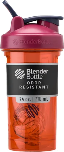 Vista 17 de BlenderBottle - Botella agitadora Pro Series ideal para batidos de proteínas y preentrenamiento, 32 onzas, color negro