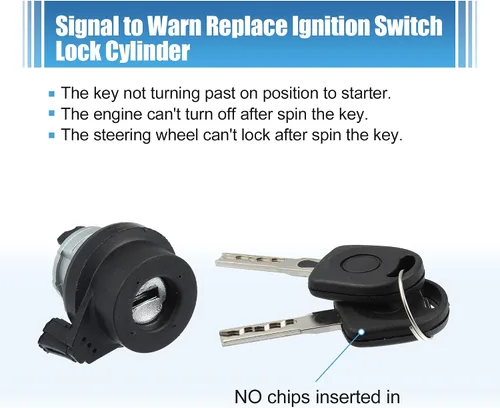 Vista 6 de X AUTOHAUX Interruptor de encendido Cilindro de bloqueo de dirección W/llave 1T0-905-855-A Interruptor de arranque de encendido para VW Jetta Golf