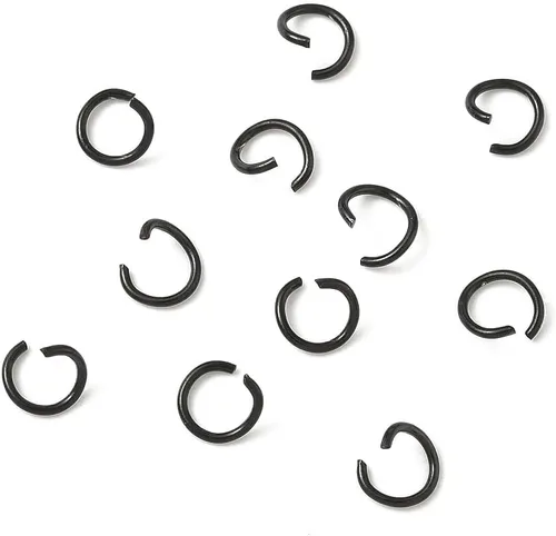 Vista 39 de HDSupplies 100 piezas - 4mm de argollas de acero inoxidable 304 de tono negro - Calibre 22 (espesor de 0.6mm)