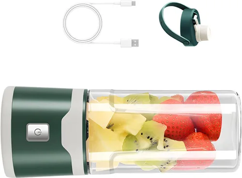 Vista 11 de 18 Professional Drink Processor 500ml Mobile Cup with 120 Moment Fast Energy Extended Battery Life Tiny Smoothie Maker Black