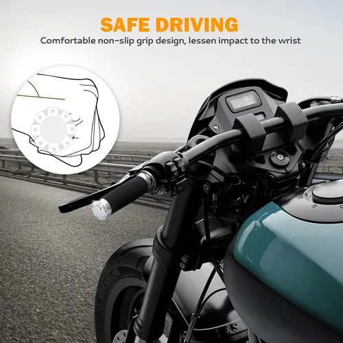 Vista 4 de PBYMT 1" Motorcycle Hand Grips Compatible for Harley Honda Suzuki Yamaha Kawasaki