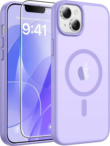 Vista 76 de FNTCASE - Funda para iPhone 16 Pro: magnética, mate, translúcida, de grado militar, protectora contra caídas, resistente, fina, duradera y a prueba