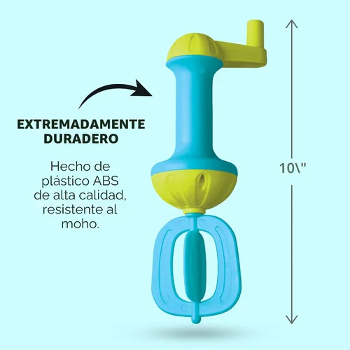 Vista 5 de HABA Juguetes de baño para niños pequeños: batidor de baño de burbujas para niños, para juegos sensoriales, habilidades motoras y diversión