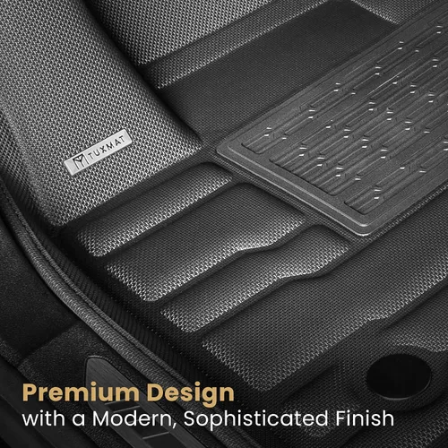 Vista 5 de TuxMat - para Ford F150 SuperCrew sin almacenamiento plegable en el asiento trasero, modelos 2021-2026 - Tapetes personalizados para auto, máxima