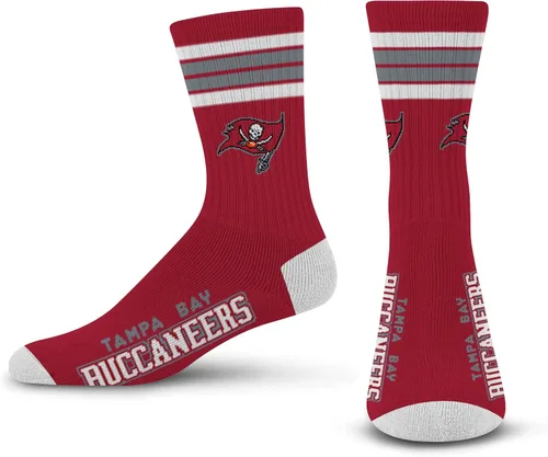 Vista 28 de For Bare Feet - Calcetines para hombre de la NFL, con 4 rayas, de la serie Deuce Performance Crew Los Ángeles Rams