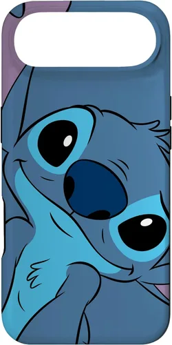 Vista 27 de Disney Lilo y Stitch Linda Carátula de Stitch en Color Gris Pizarra para iPhone 17