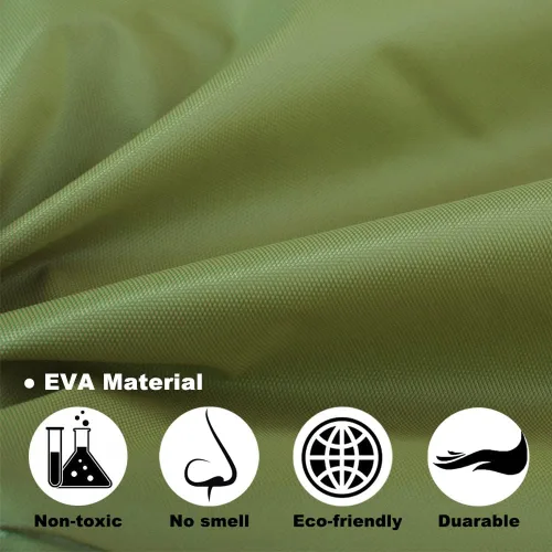 Vista 4 de Opret Impermeable reutilizable negro 2 piezas + verde oliva 2 piezas