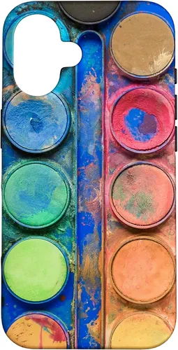 Vista 32 de Caja de paleta de pintura de acuarela - Funda de regalo divertida para artista/pintor/arte para iPhone 17