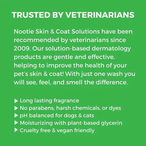 Vista 3 de Nootie - Champú para mascotas para pieles sensibles - Revitaliza la piel seca y el pelaje - Ingredientes naturales - Champú suave para perros