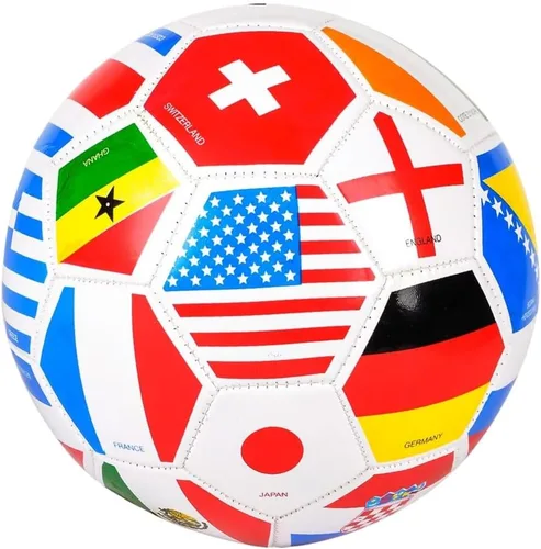 Vista 3 de Balón de fútbol T}tamaño Completo World International, mezclado.
