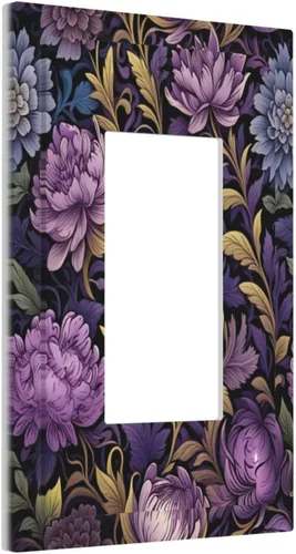 Vista 196 de Decorative Outlet Covers Blue Background White Cat Daisy Floral 2-Gang 1-Gang Wall Plate Single Toggle/Rocker Farmhouse Style Light Switch Covers
