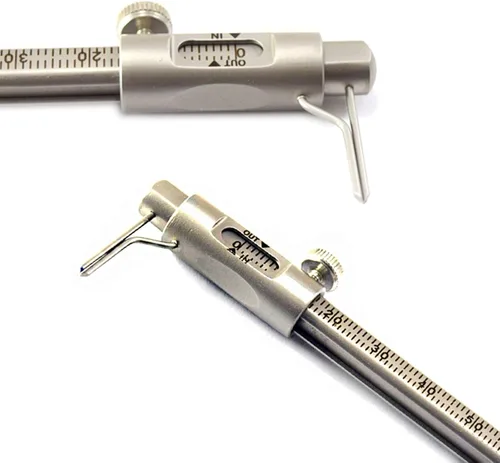 Vista 6 de MEDSPO Calibre de ortodoncia dental profesional Localizador ajustable móvil de altura del soporte Medición de posicionamiento Instrumentos