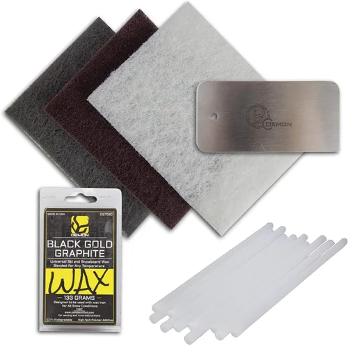 Vista 5 de DEMON UNITED Kit de reparación de bases básicas- Kit de reparación de base de esquí y snowboard 10 piezas P-Tex