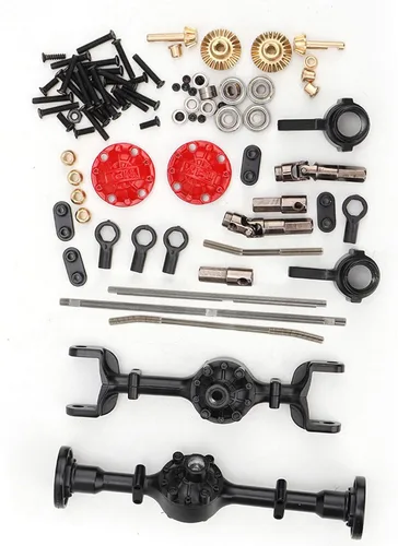 Vista 3 de Kit de piezas de repuesto de metal a escala 1/16 compatible con entusiastas de RC y aficionados en carreras de pista todoterreno y mantenimiento
