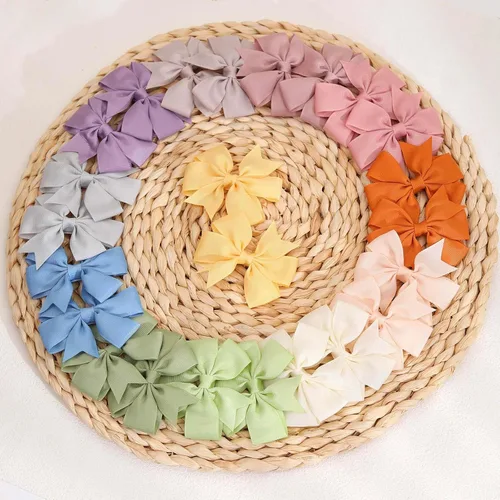 Vista 8 de 24 lazos para el cabello de 3 pulgadas para niñas, cinta de grogrén, pinzas para el pelo de bebé, accesorios para el cabello de niños pequeños