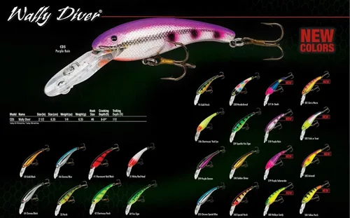 Vista 3 de Cotton Cordell Wally Diver Walleye Crankbait Señuelo de pesca