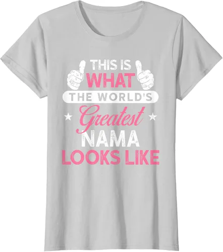 Vista 13 de Camiseta Nama para mujer: camiseta de nama más grande del mundo Negro