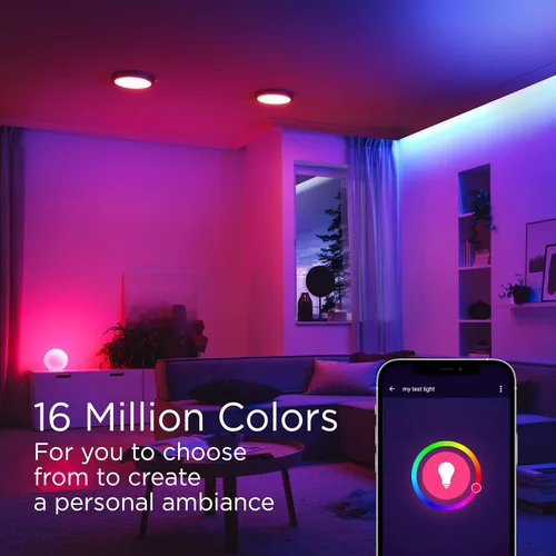 Vista 4 de JONATHAN Y BLB2000A-SET2 Bombilla inteligente A19 regulable, LED que cambia de color regulable, Alexa, compatible con Google Home Assistant,