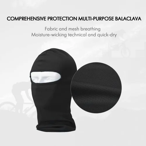 Vista 6 de Your Choice Pasamontañas táctico para motocicleta, máscara de esquí de cara completa, respiración delgada, resistente al viento, sombrero protector