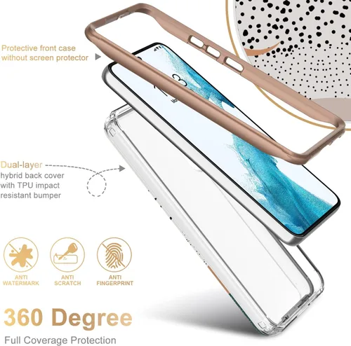 Vista 3 de Esdot Funda para Samsung Galaxy S22, Grado Militar Aprobada en Prueba de Caída de 21 pies, Cubierta Resistente con Diseños de Moda para Mujeres