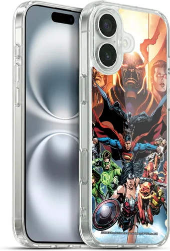 Vista 116 de Head Case Designs Funda de gel con licencia oficial de la Liga de la Justicia DC Comics #10 Darkseid War Comic Book Cover