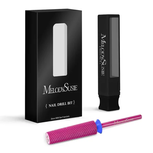 Vista 11 de MelodySusie Brocas de uñas cónicas superlargas, brocas de tungsteno de carburo de 3/32 pulgadas, adecuadas para manicura, pedicura, cutícula