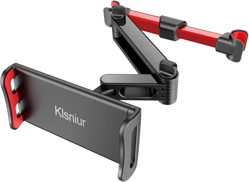 Vista 8 de Klsniur Soporte para reposacabezas de automóvil, soporte para reposacabezas de tableta, soporte universal giratorio de 360° ajustable para tablet
