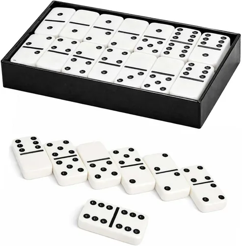 Vista 6 de OMURA Juegos Dominó Doble 6 Jumbo (Color Dot)