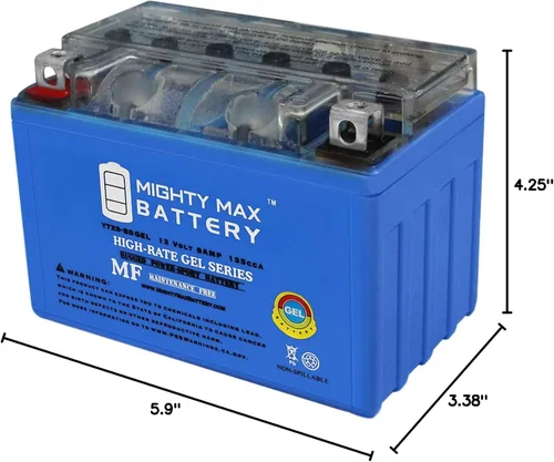 Vista 9 de Mighty Max Battery Reemplazo de batería de gel YTX9-BS para Hyosung MS3-250 2008-2009