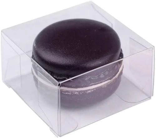 Vista 10 de RomanticBaking Paquete de 37 Cajas de Macarons de 4.17" x 2.16" x 1.37" para 2 Brownies Oreo Cubiertos de Chocolate Trufa Golosina Cajas