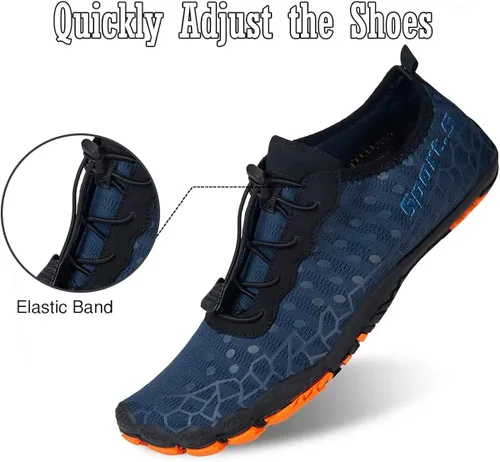 Vista 5 de Water-Shoes-Mens-Womens Quick-Dry Barefoot-Swim Diving Shoes-Aqua-Socks for Sports Climbing Beach Surf