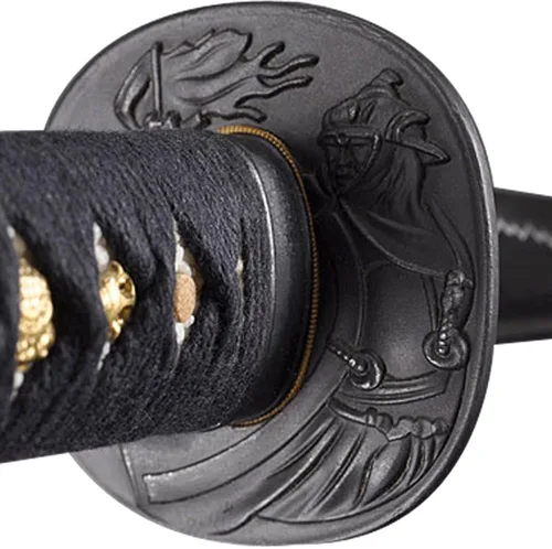 Vista 13 de Espada Wakizashi japonesa hecha a mano, práctica, forjada a mano, acero al carbono 1045/1060/1080, templado al calor, espiga completa, afilada