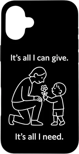 Vista 23 de Child Giving Flower to Parent Minimal Symbolic Love Design Case for iPhone 16