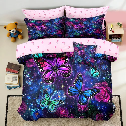 Vista 29 de Bodhi Juego de edredón deportivo 3D de baloncesto para adolescentes y niños, juego de ropa de cama de microfibra suave con fundas de almohada 4003