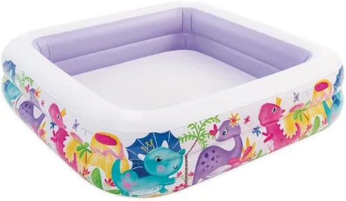 Vista 2 de Piscina inflable Intex con sombra, 62 x 62 x 48, pulgadas para edades entre 2+.